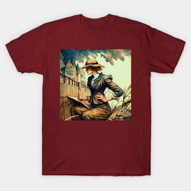 Plein Air Artist T-Shirt by JimDeFazioPhotography